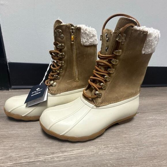 Sperry Shoes - Sperry Saltwater Duck Boots Faux Fur Lined Waterproof Boots